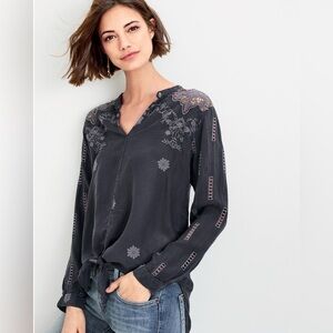 Johnny Was Heidine Tie-Front Top XL